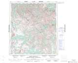 105P SEKWI MOUNTAIN Topographic Map Thumbnail - Goldrush NTS region