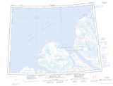 340F YELVERTON INLET Topographic Map Thumbnail - Ellesmere NW NTS region