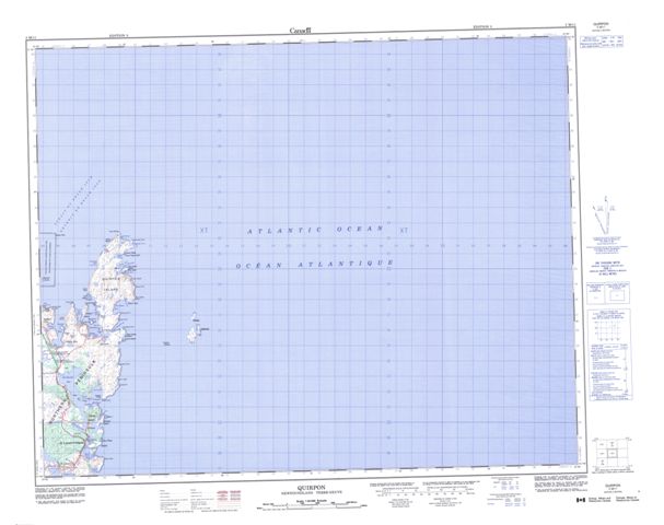 Quirpon Topographic map 002M11 at 1:50,000 Scale