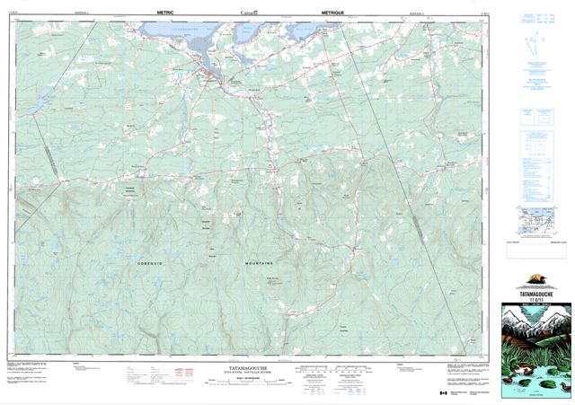 Tatamagouche Topographic map 011E11 at 1:50,000 Scale