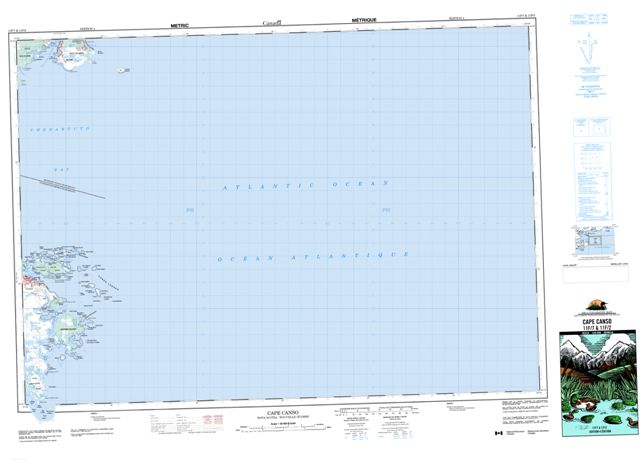 Cape Canso Topographic map 011F07 at 1:50,000 Scale