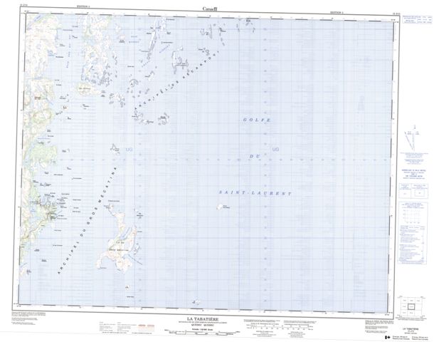 La Tabatiere Topographic map 012J15 at 1:50,000 Scale