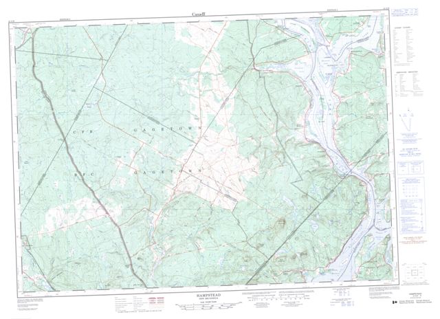Hampstead Topographic map 021G09 at 1:50,000 Scale
