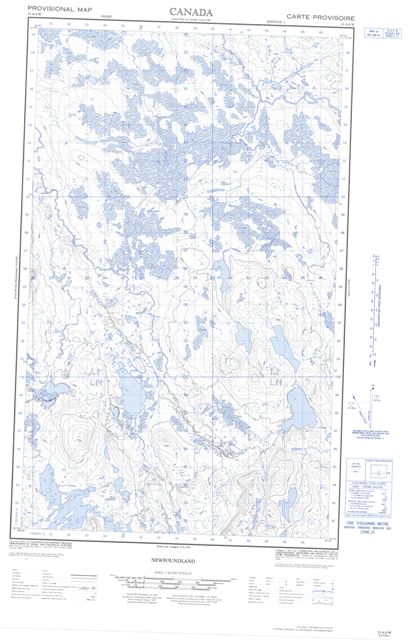 No Title Topographic map 023A06W at 1:50,000 Scale