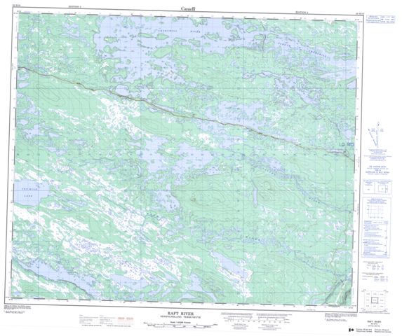 Raft River Topographic map 023H10 at 1:50,000 Scale