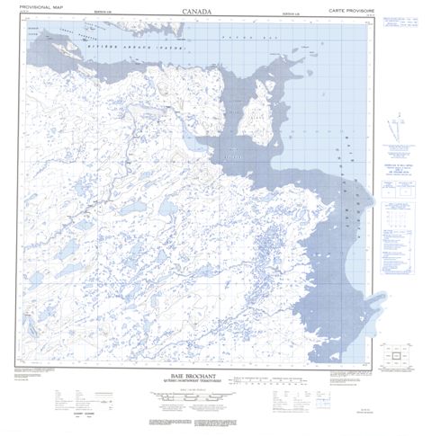 Baie Brochant Topographic map 024N13 at 1:50,000 Scale