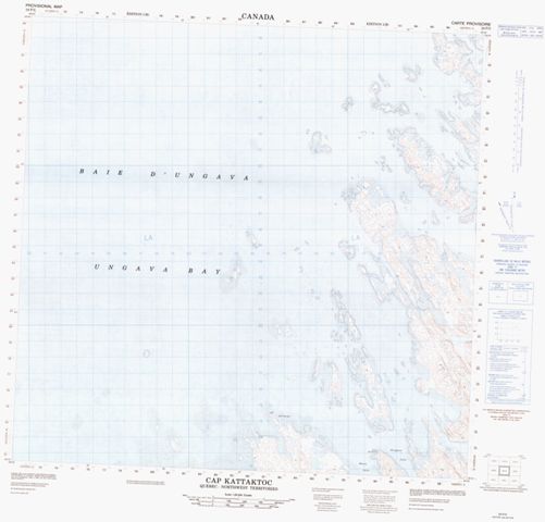 Cap Kattaktoc Topographic map 024P05 at 1:50,000 Scale