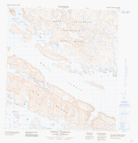 Fisher Harbour Topographic map 025L15 at 1:50,000 Scale