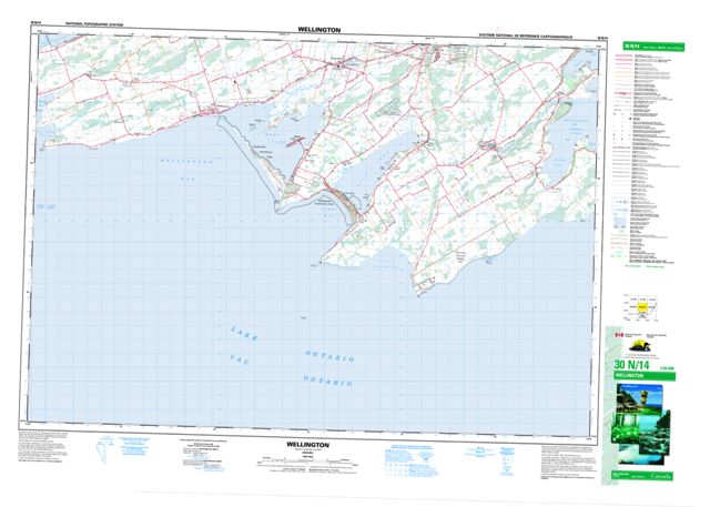 Wellington Topographic map 030N14 at 1:50,000 Scale