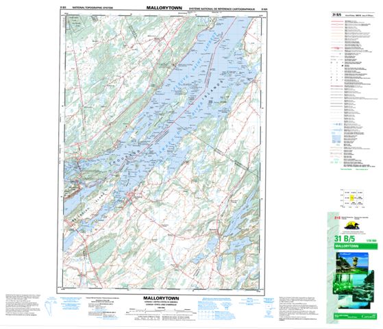 Mallorytown Topographic map 031B05 at 1:50,000 Scale