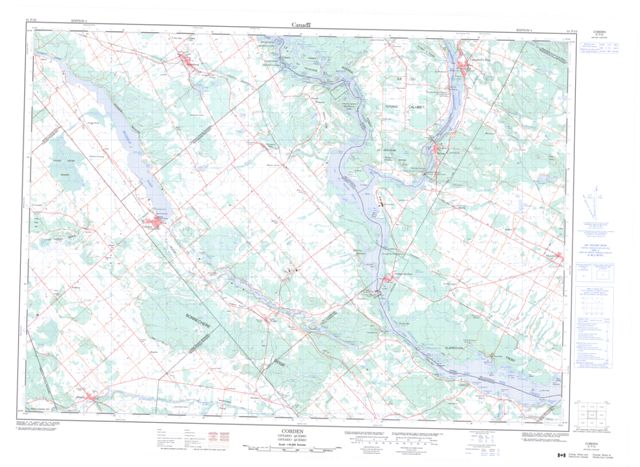 Cobden Topographic map 031F10 at 1:50,000 Scale