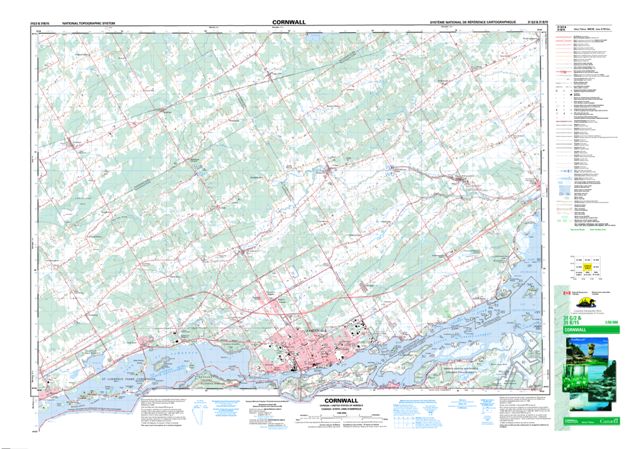 Cornwall Topographic map 031G02 at 1:50,000 Scale