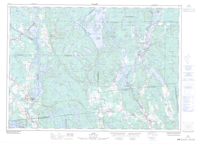 Low Topographic map 031G13 at 1:50,000 Scale