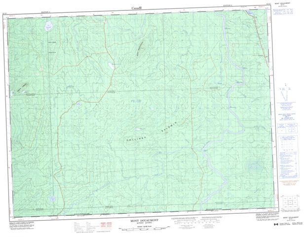 Mont Douaumont Topographic map 032E01 at 1:50,000 Scale