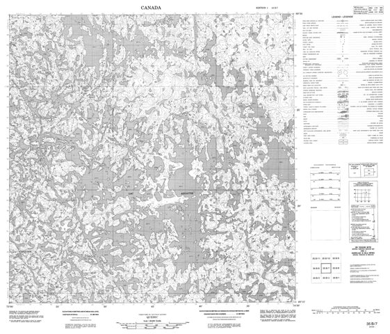  Topographic map 035B07 at 1:50,000 Scale