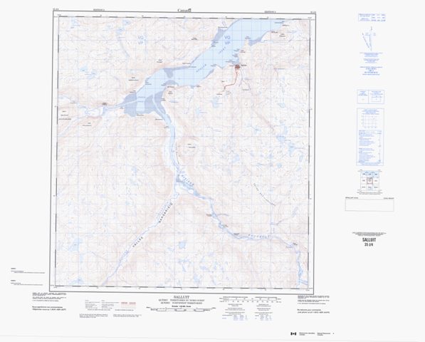 Salluit Topographic map 035J04 at 1:50,000 Scale