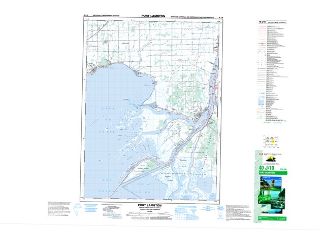 Port Lambton Topographic map 040J10 at 1:50,000 Scale