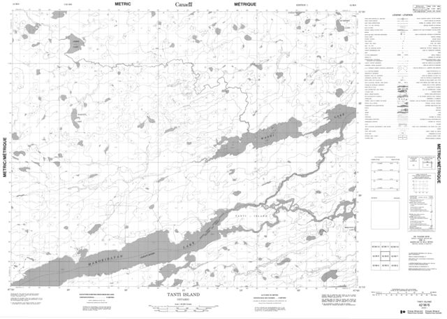 Tanti Island Topographic map 042M06 at 1:50,000 Scale