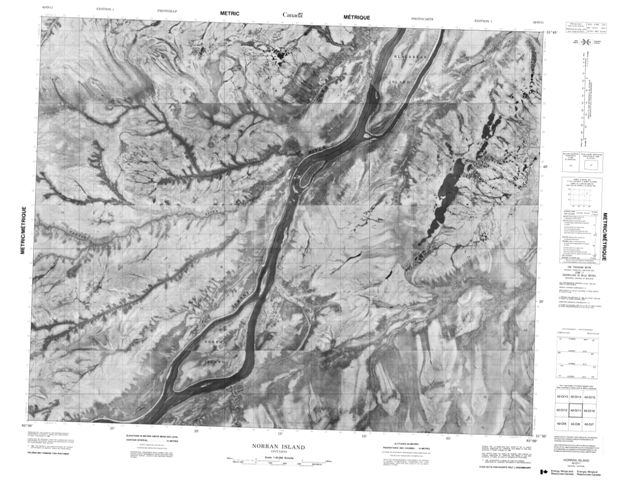 Norran Island Topographic map 042O11 at 1:50,000 Scale