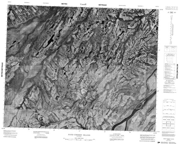 Sand Cherry Island Topographic map 042O14 at 1:50,000 Scale