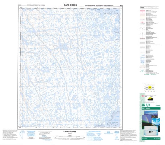 Cape Dobbs Topographic map 046E03 at 1:50,000 Scale