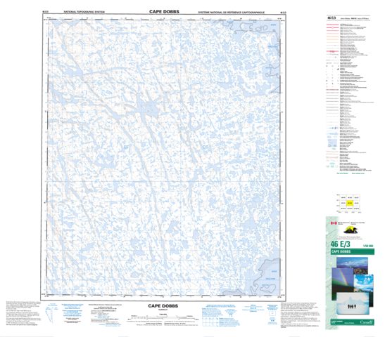 Cape Dobbs Topographic map 046E03 at 1:50,000 Scale