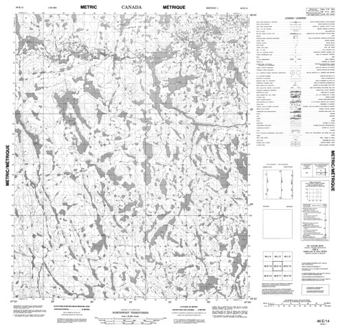 No Title Topographic map 046E14 at 1:50,000 Scale