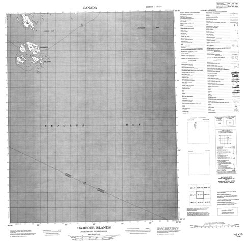 Harbour Islands Topographic map 046K05 at 1:50,000 Scale