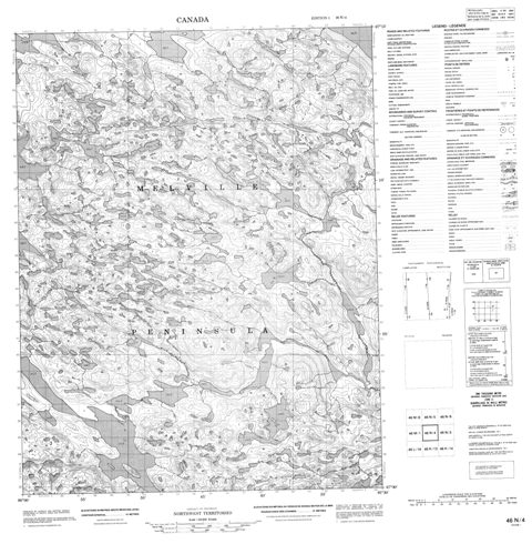 No Title Topographic map 046N04 at 1:50,000 Scale