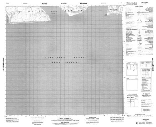 Cape Pyramid Topographic map 048F06 at 1:50,000 Scale