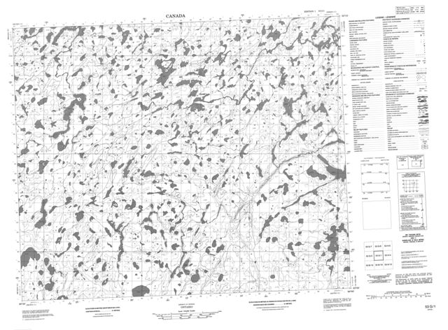 No Title Topographic map 053G01 at 1:50,000 Scale