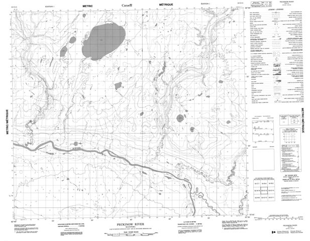 Peckinow River Topographic map 053O13 at 1:50,000 Scale