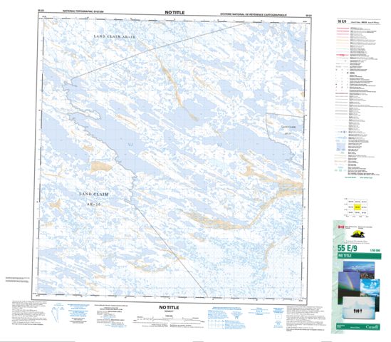 No Title Topographic map 055E09 at 1:50,000 Scale