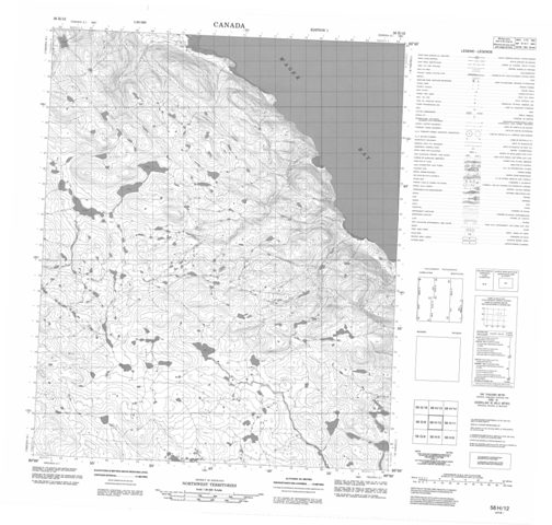 No Title Topographic map 056H12 at 1:50,000 Scale