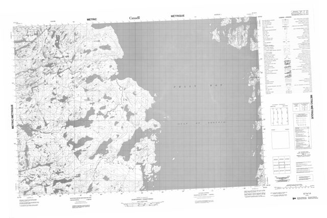 No Title Topographic map 057A14 at 1:50,000 Scale