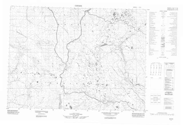 No Title Topographic map 057F06 at 1:50,000 Scale