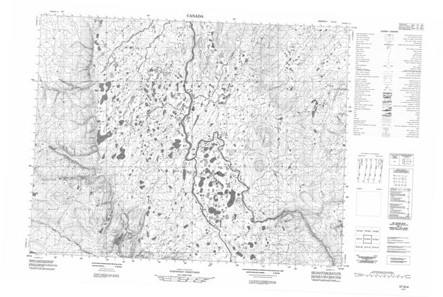 No Title Topographic map 057G04 at 1:50,000 Scale