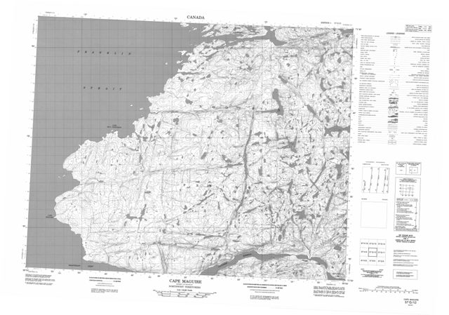Cape Maguire Topographic map 057G12 at 1:50,000 Scale