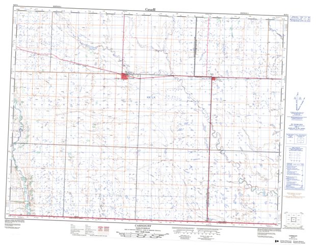 Carnduff Topographic map 062F04 at 1:50,000 Scale