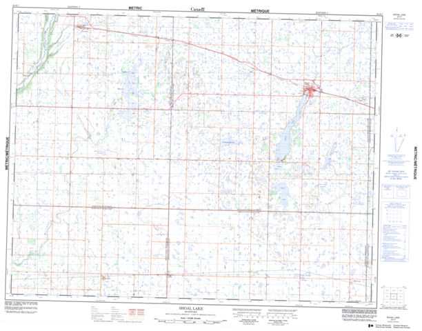 Shoal Lake Topographic map 062K07 at 1:50,000 Scale