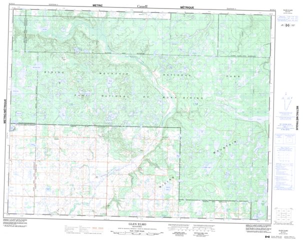 Glen Elmo Topographic map 062K15 at 1:50,000 Scale