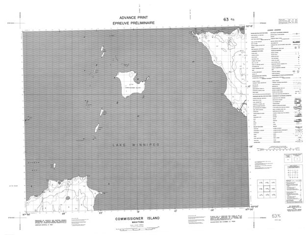 Commissioner Island Topographic map 063A03 at 1:50,000 Scale
