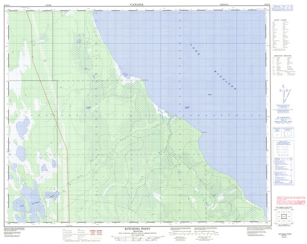 Kitching Point Topographic map 063B10 at 1:50,000 Scale