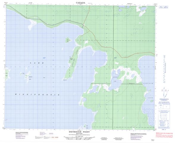Denbeigh Point Topographic map 063B13 at 1:50,000 Scale