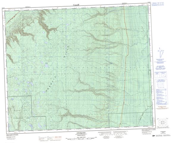 Otosquen Topographic map 063E08 at 1:50,000 Scale