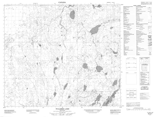 Tullibee Lake Topographic map 063O07 at 1:50,000 Scale