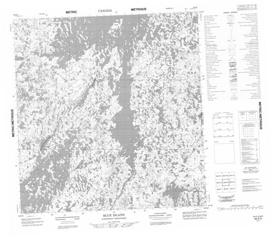 Blue Island Topographic map 065E09 at 1:50,000 Scale