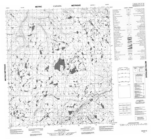 No Title Topographic map 065M10 at 1:50,000 Scale