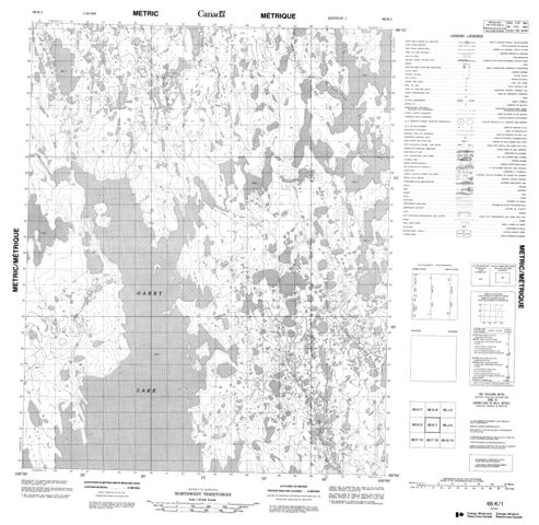 No Title Topographic map 066K01 at 1:50,000 Scale