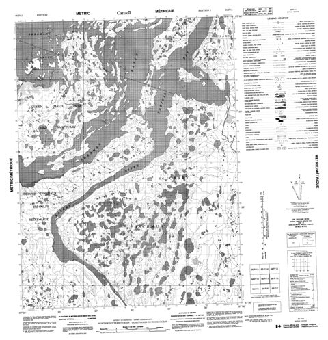 No Title Topographic map 066P11 at 1:50,000 Scale